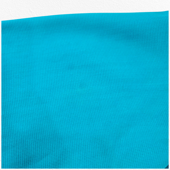 80s Vintage Turquoise Silk Button Up Blouse Size 6 Shoulder Pads Classic Casual - Picture 9 of 13